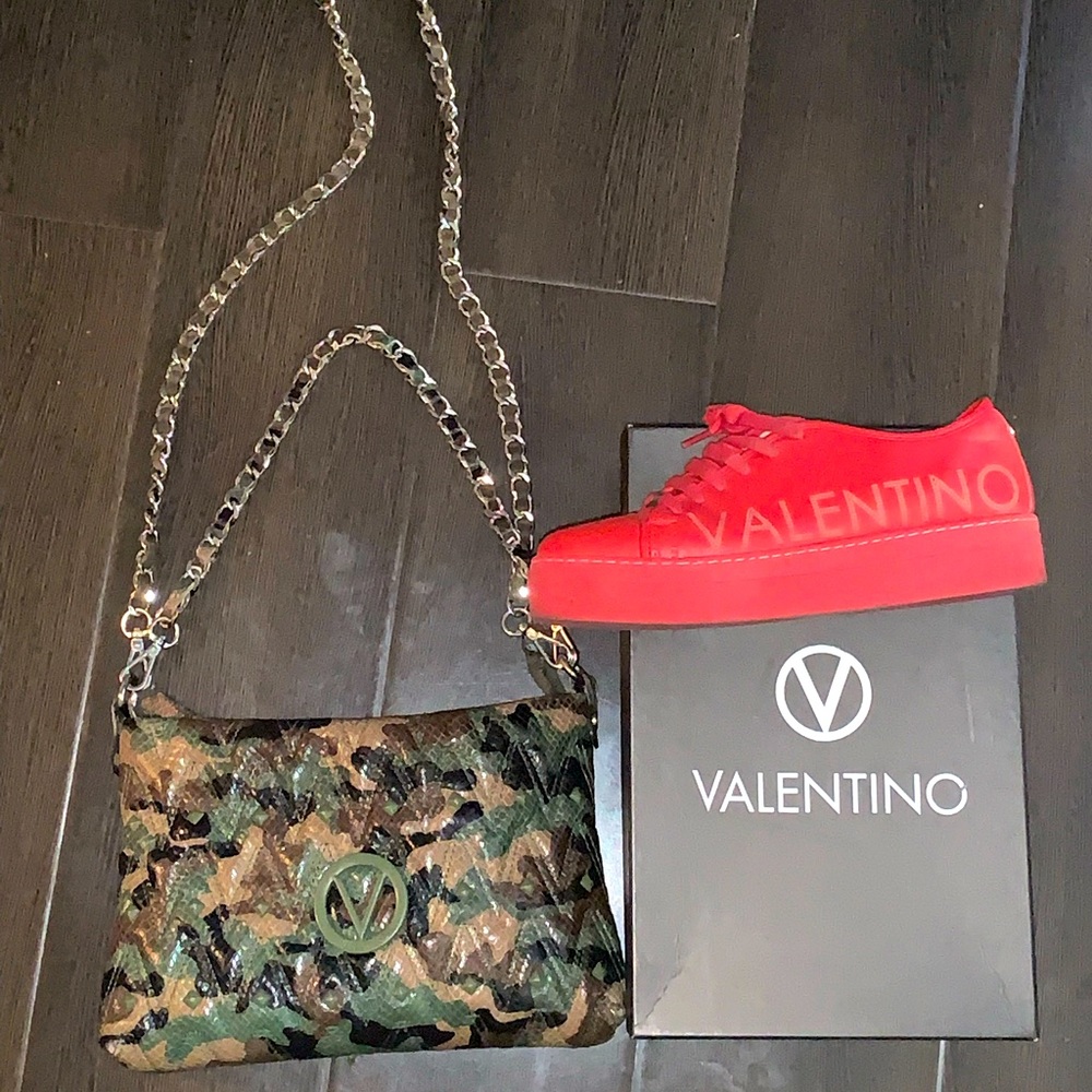 Mario Valentino crossbody bag & sneaker set